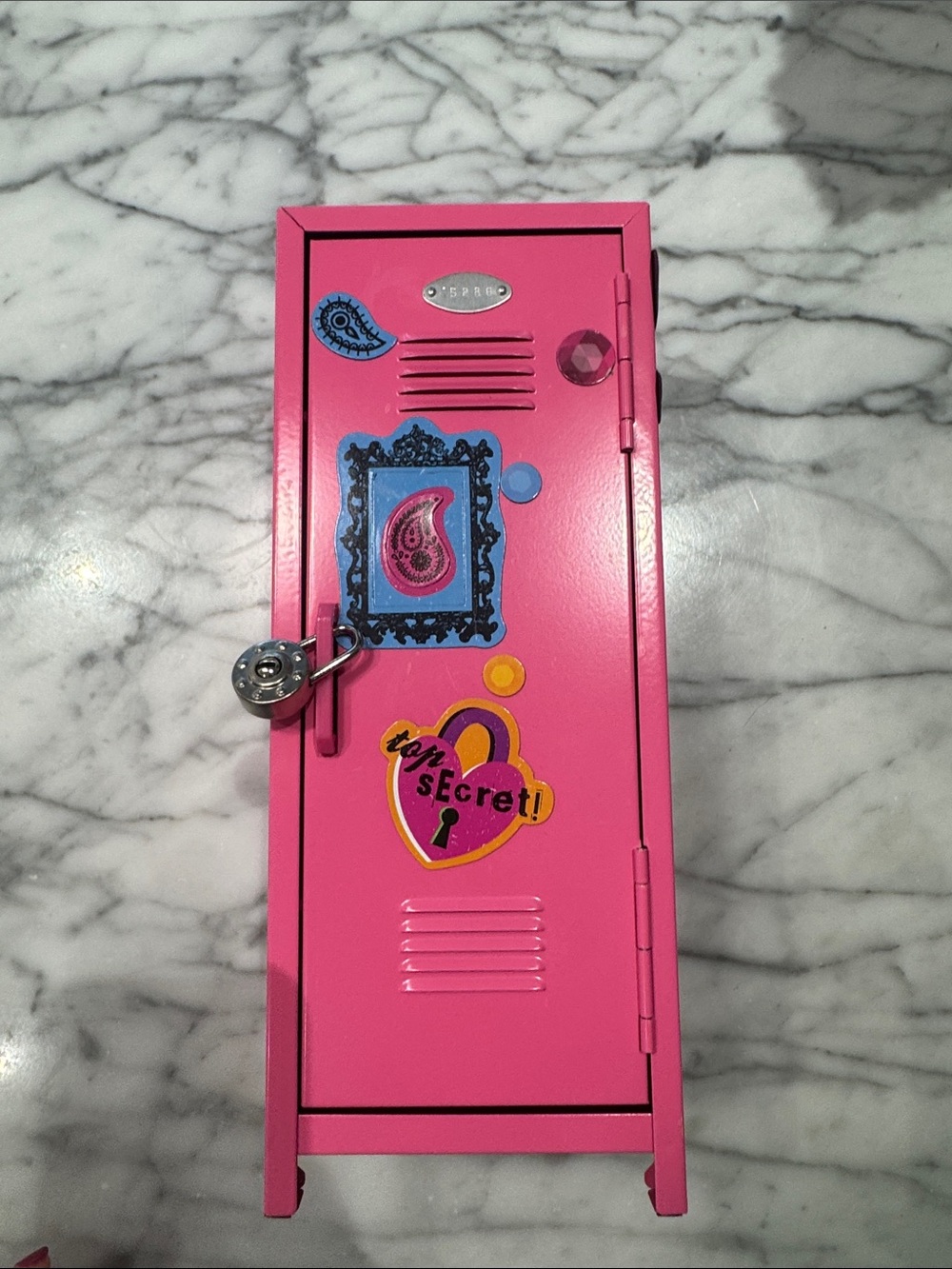 Kids Pink Mini Locker Toy with Lock - Unbranded